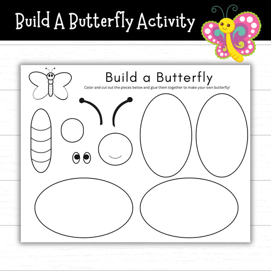 build a butterfly activity