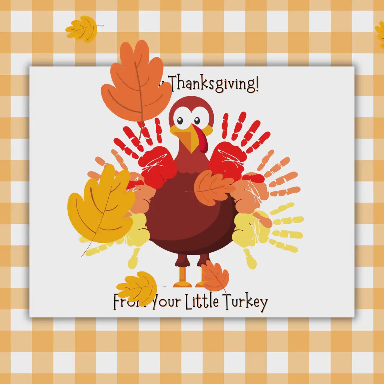 Turkey Handprint Art, Thanksgiving Handprint Art, Turkey Activity for Kids, Turkey Crafts for Kids, Printable Turkey Craft, Thanksgiving