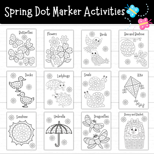 Spring Dot Marker Activities