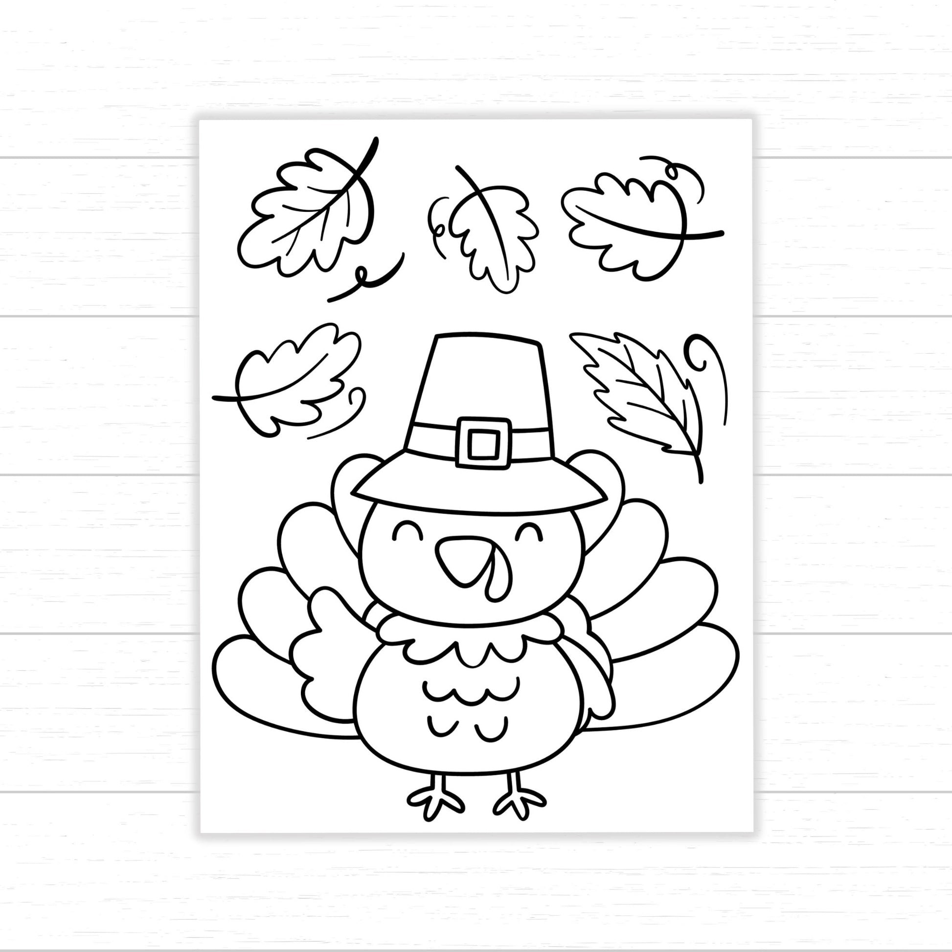 Cute Turkey Coloring Pages, Printable Turkey Coloring Pages for Kids, Printable Thanksgiving Coloring Pages, Turkey Coloring Book