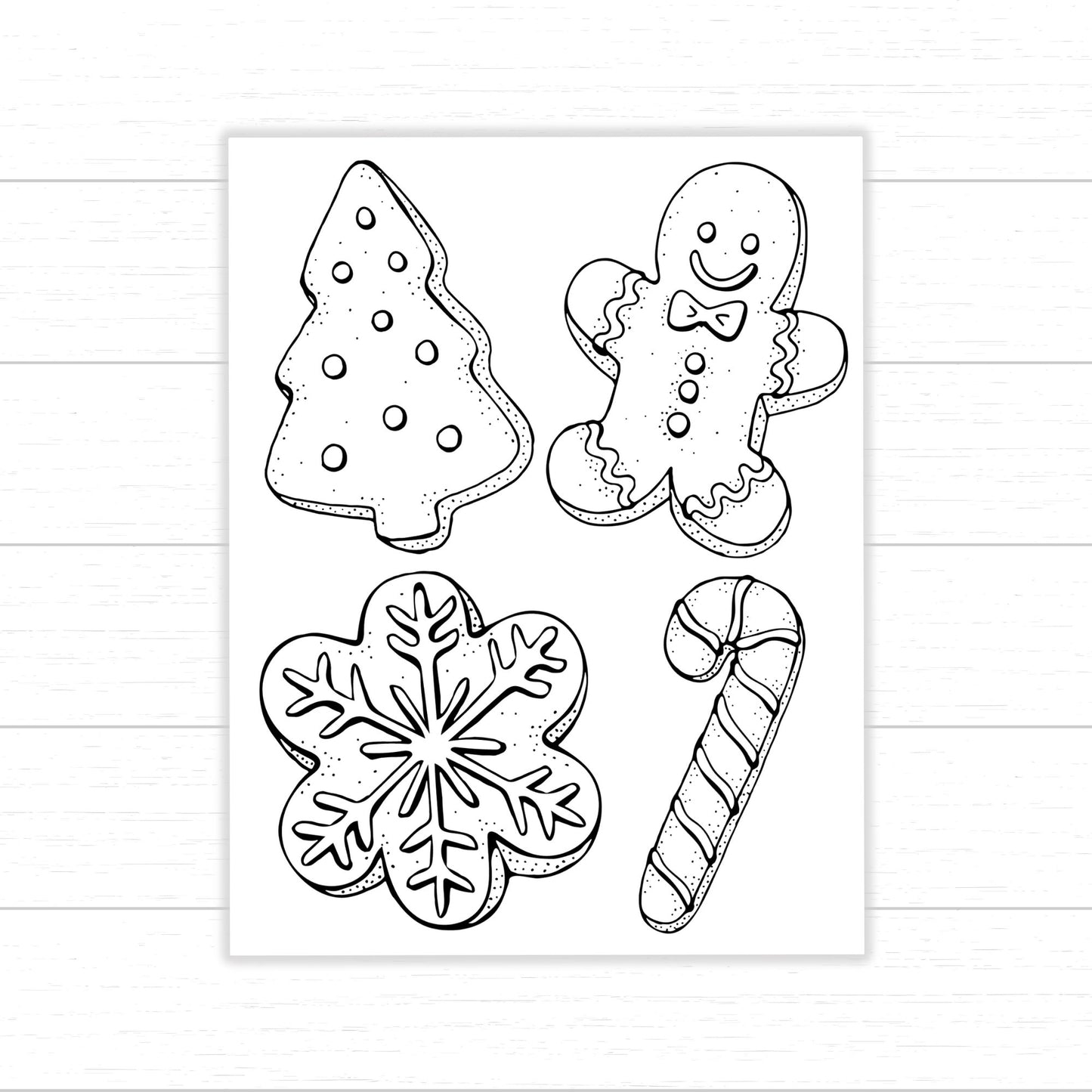 Christmas Cookie Coloring Pages, Christmas Coloring Pages for Kids, Christmas Cookie Activities, Printable Christmas Cookies