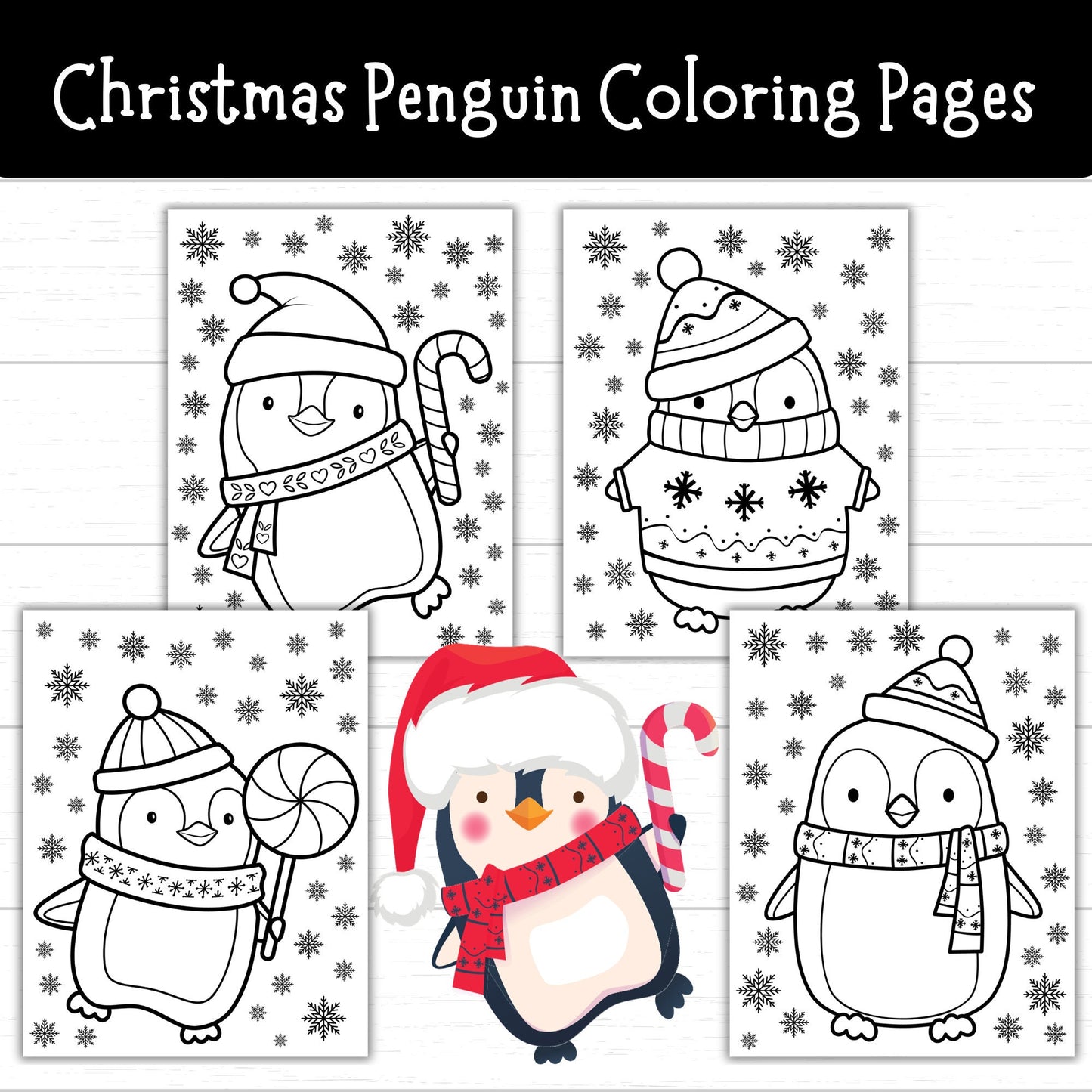 Christmas Penguin Coloring Pages, Winter Penguin Coloring Pages, Penguin Coloring Pages, Christmas Coloring Pages, Winter Coloring Pages