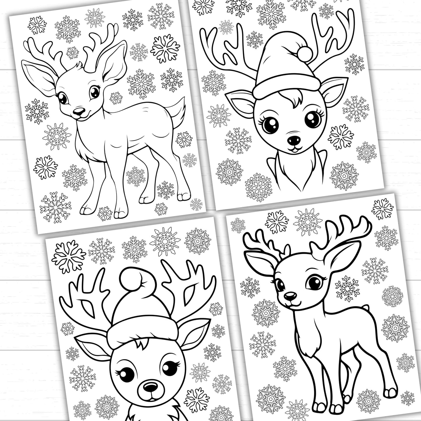 Christmas Reindeer Coloring Pages, Winter Reindeer Coloring Pages, Reindeer Coloring Pages, Christmas Coloring Pages, Christmas Activities