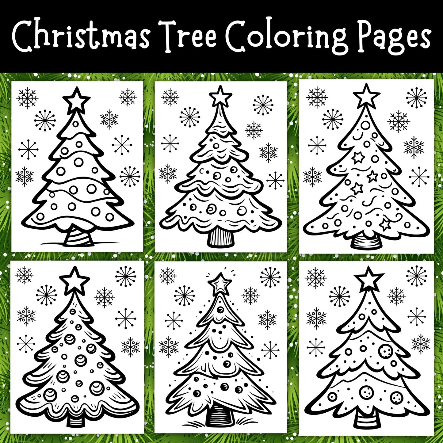 Christmas Tree Coloring Pages, Christmas Coloring Pages, Printable Christmas Activities for Kids, Christmas Tree Activities and Worksheets